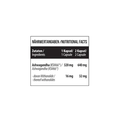 Ашваганда MST Nutrition Ashwagandha KSM-66 320 мг, 120 капсул