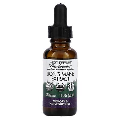 Гриб Ежовик гребенчатый Host Defense Mushrooms Lion's Mane Extract экстракт в каплях, 30 мл