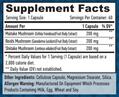 Тройной грибной комплекс Haya Labs Triple Mushroom Complex 600 мг, 60 веганских капсул