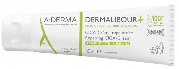 Крем для обличчя та тіла A-Derma Dermalibour+ відновлюючий для подразненої шкіри, 50 мл