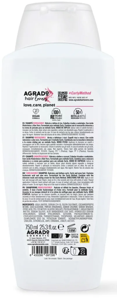Шампунь Agrado Інтенсивний блиск, 750 мл