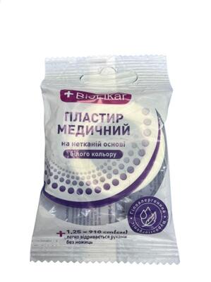 Пластир медичний Biolikar на нетканій основі білий 1,25 см x 910 см