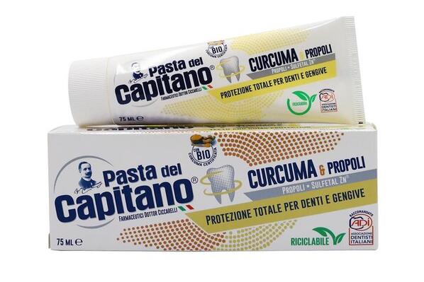 Зубна паста Pasta Del Capitano Curcuma e Propoli, 75 мл