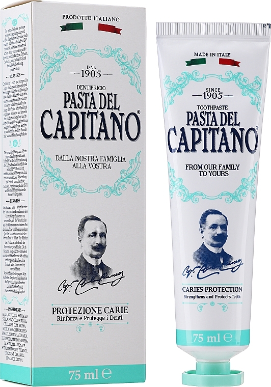 Зубная паста Pasta del Capitano 1905 Защита от кариеса, 75 мл