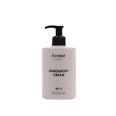 Крем для рук та тіла honest products med JAR №12 citrus & santal зволожувальний, 500 мл