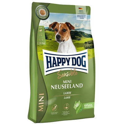 Корм сухой Happy Dog Sensible Mini Neuseeland для собак малых пород с ягненком и рисом, 800 г