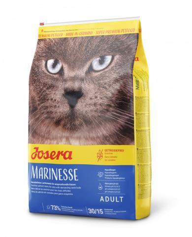 Корм сухой Josera Marinesse для кошек с пищевой непереносимостью с лососем, горохом и картофелем, 400 г