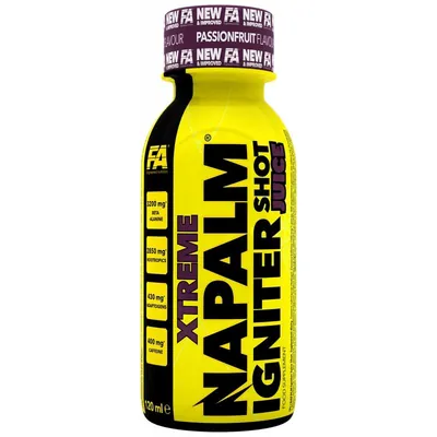 Передтренувальний комплекс Fitness Authority Xtreme Napalm Igniter Juice Shot маракуя, 120 мл