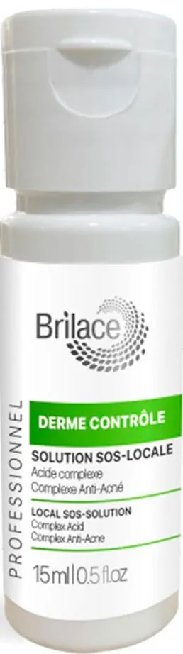 Лосьон для обличчя Brilace Derme Controle Solution SOS-Locale локальний підсушуючий, 15 мл