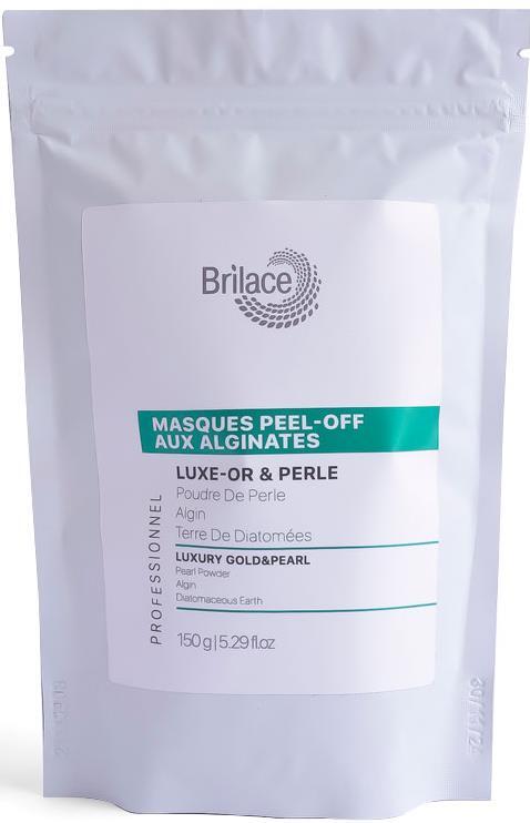 Маска для лица Brilace Luxury Gold&Pearl Algin Mask альгинатная с золотом и жемчугом, 150 г