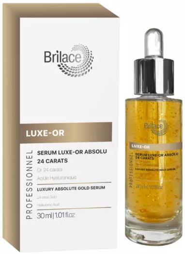 Сыворотка для лица Brilace Luxe-Or Luxury Absolute Gold Serum с 24 каратами золота, 30 мл