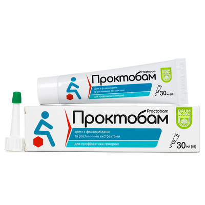 Проктобам Baum Pharm крем для профилактики геморроя по 30 мл в тубах