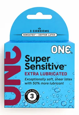 Презервативи ONE Super Sensitive ультратонкі, 3 штуки