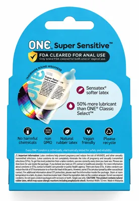 Презервативи ONE Super Sensitive ультратонкі, 3 штуки