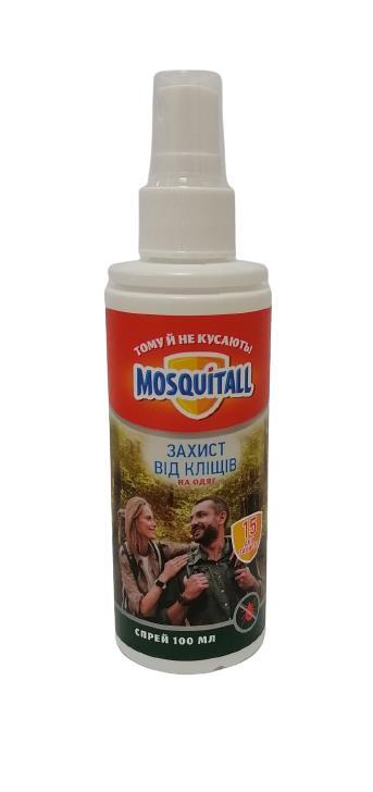 Спрей Mosquitall Защита от клещей на дикой природе 15 дней защиты, 100 мл