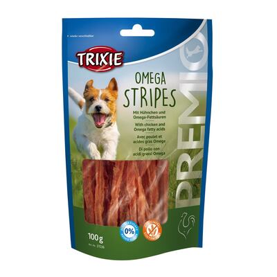 Лакомство для собак Trixie 31536 Premio Omega Stripes курица, 100 г