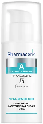 Крем для обличчя Pharmaceris A Vita-Sensilium SPF30 легкий глибоко зволожуючий, 50 мл