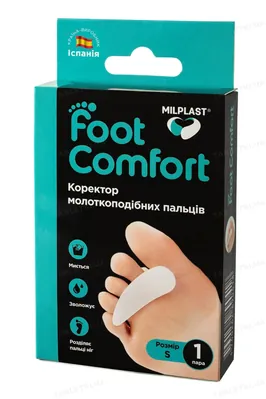 Корректор Milplast Foot Comfort молоткоподібних пальців, розмір S, пара