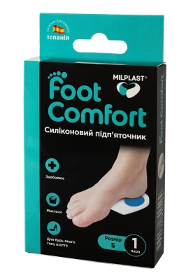 Подпяточник силиконовый Milplast Foot Comfort размер S, пара