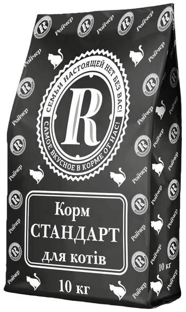 Корм сухий Ройчер Ройчер Стандарт з куркою для котів, 10 кг