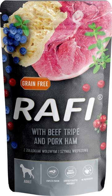 Корм влажный для собак Rafi с говядиной, желудками и ветчиной, 500 г