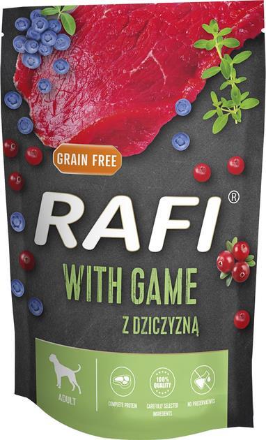 Корм влажный для собак Rafi с дичью, 500 г