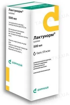 Лактунорм сироп 670 мг/мл по 500 мл у флак. з мірн. стак.