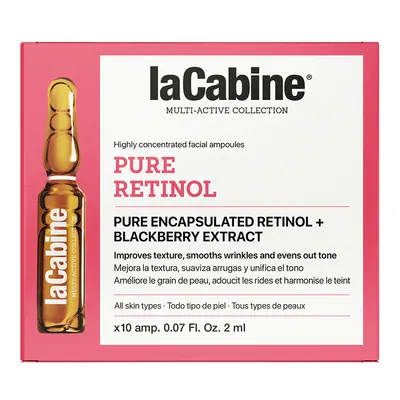 Висококонцентровані ампули для обличчя La Cabine Pure Retinol з ретинолом для покращення текстури шкіри, 10 шт х 2 мл