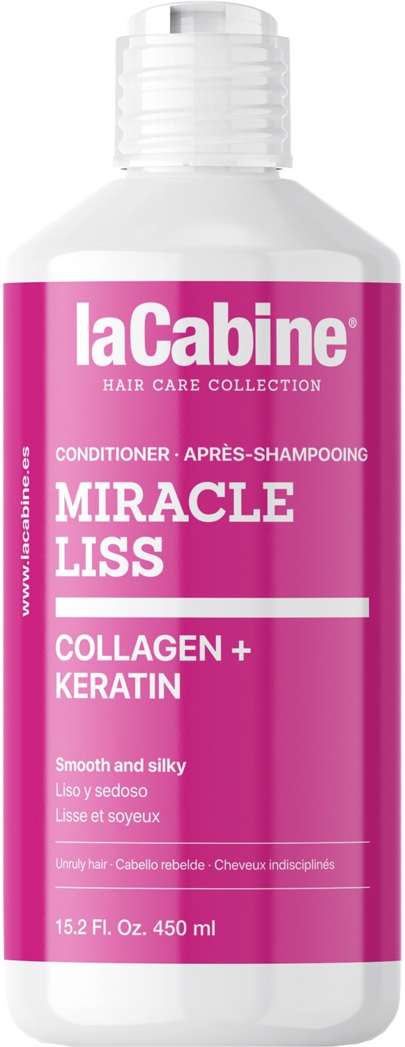 Кондиціонер La Cabine Miracle Liss з колагеном и кератином для неслухняного волосся, 450 мл