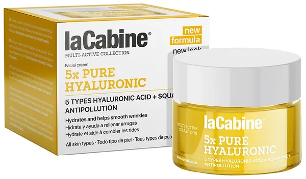 Крем для обличчя La Cabine 5 x Pure Hyaluronic проти зморшок зволожуючий з 5 гіалуроновими кислотами, 50 мл