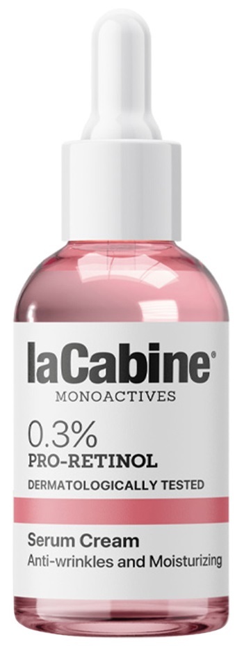Крем-сыворотка для лица La Cabine 0.3% Pro-Retinol 2 in 1 с проретинолом 0,3% против морщин увлажняющая, 30 мл