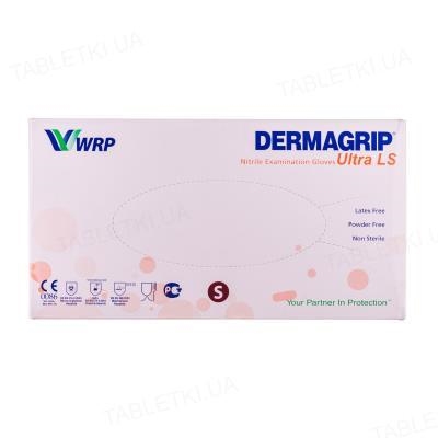 Перчатки смотровые Dermagrip Ultra LS нитриловые без пудры нестерильные, размер S, пара