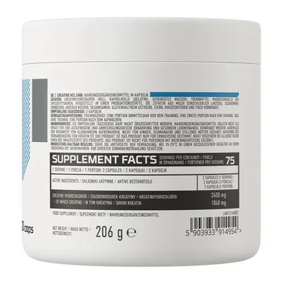 Креатин гідрохлорид OstroVit Creatine HCL 2400, 150 капсул