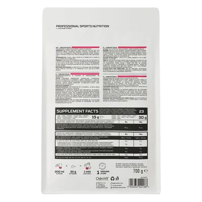 Протеїн яловичий гідролізат OstroVit Hydro Beef Protein малина, 700 г