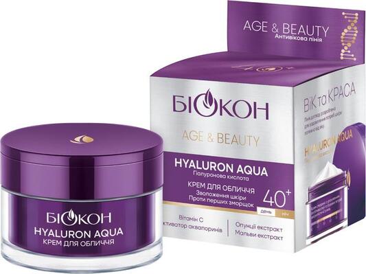 Крем для лица Биокон Age & Beauty Hyaluron Aqua 40+, 50 мл