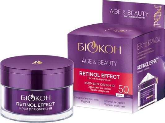 Крем для лица Биокон Age & Beauty Retinol Effect 50+, 50 мл