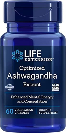 Ашваганда экстракт Life Extension Ashwagandha, 60 капсул