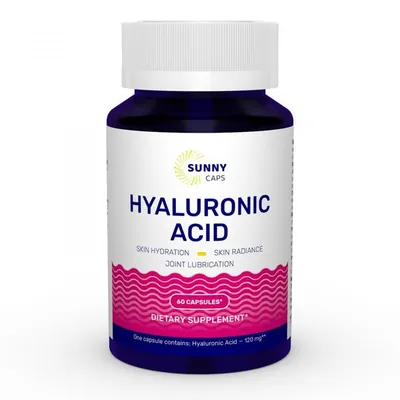 Гіалуронова кислота Sunny Caps Hyaluronic Acid капсули по 120 мг №60