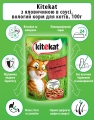 Корм вологий для кішок Kitekat з яловичиною в соусі, 100 г
