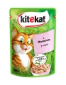 Корм влажный для кошек Kitekat с лососем в соусе, 100 г