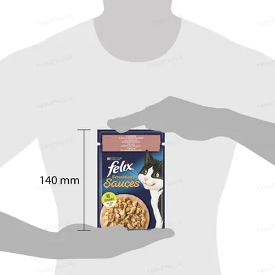 Корм вологий для котів Purina Felix Sensations Sauces лосось із креветками, 85 г