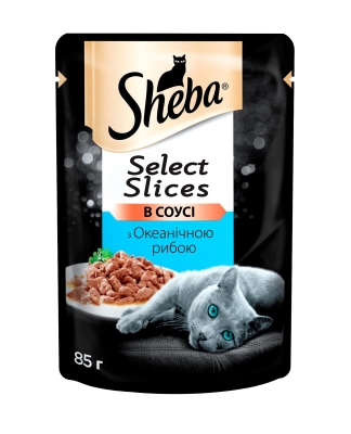 Корм вологий для кішок Sheba 8640 тунець в соусі, 85 г