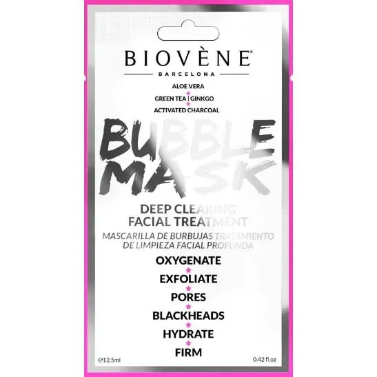 Маска для обличчя Biovene бульбашкова для глибокого очищення шкіри, 12,5 мл