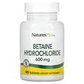 Бетаина гидрохлорид Nature's Plus Betaine Hydrochloride 600 мг, 90 таблеток