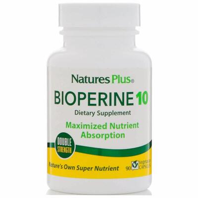 Биоперин Nature's Plus Bioperine 10 мг, 90 капсул