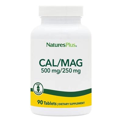 Кальций и магний Nature's Plus Cal/Mag, 500 мг/250 мг, 90 таблеток
