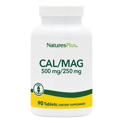 Кальцій та магній Nature's Plus Cal/Mag, 500 мг/250 мг, 90 таблеток