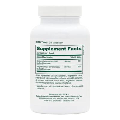 Кальций и магний Nature's Plus Cal/Mag, 500 мг/250 мг, 90 таблеток