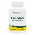 Кальций и магний Nature's Plus Cal/Mag, 500 мг/250 мг, 90 таблеток