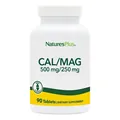 Кальцій та магній Nature's Plus Cal/Mag, 500 мг/250 мг, 90 таблеток